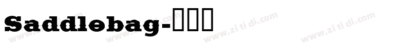 Saddlebag字体转换