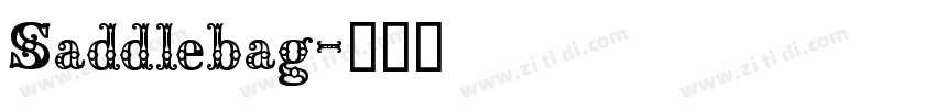 Saddlebag字体转换