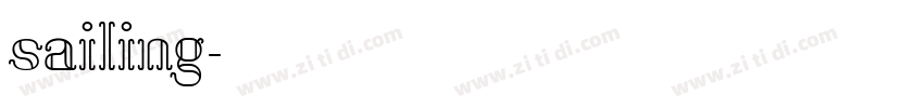 sailing字体转换