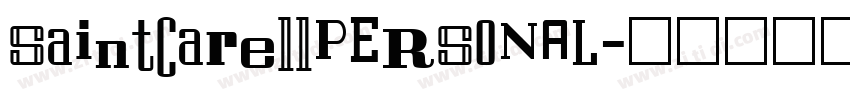 SaintCarellPERSONAL字体转换