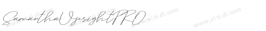 SamanthaUprightPRO字体转换