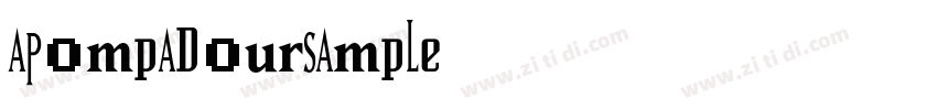 APompadourSample字体转换