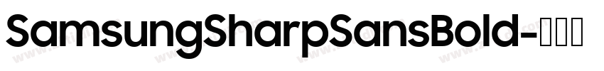 SamsungSharpSansBold字体转换