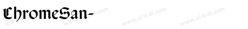 ChromeSan字体转换
