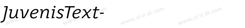 JuvenisText字体转换