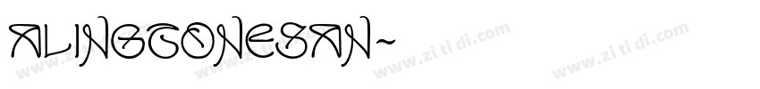 AlingtoneSan字体转换