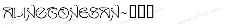AlingtoneSan字体转换