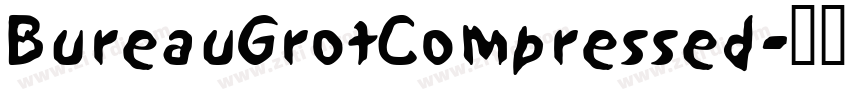 BureauGrotCompressed字体转换