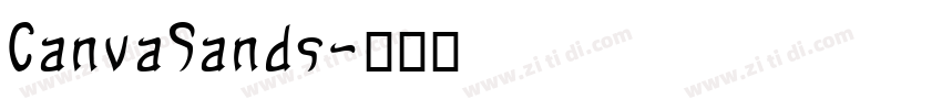CanvaSands字体转换