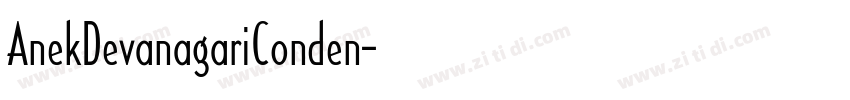 AnekDevanagariConden字体转换