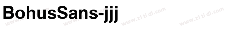 BohusSans字体转换