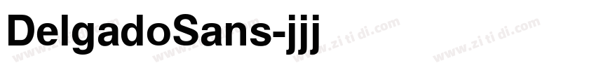 DelgadoSans字体转换