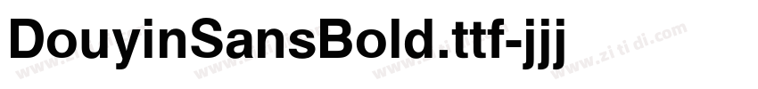 DouyinSansBold.ttf字体转换