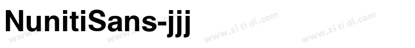NunitiSans字体转换