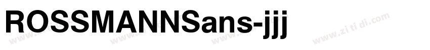 ROSSMANNSans字体转换