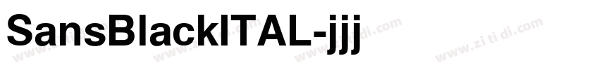 SansBlackITAL字体转换