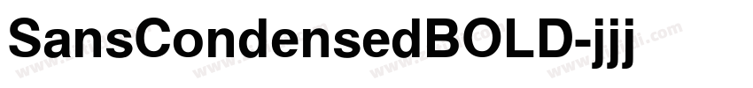 SansCondensedBOLD字体转换