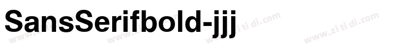 SansSerifbold字体转换