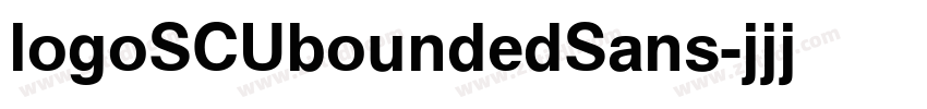 logoSCUboundedSans字体转换