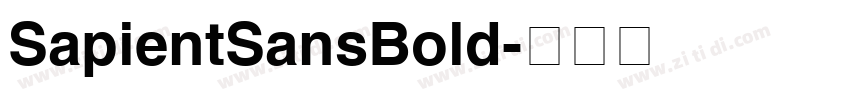 SapientSansBold字体转换 SapientSansBold字体转换