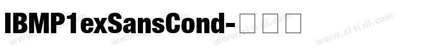 IBMP1exSansCond字体转换 IBMP1exSansCond字体转换