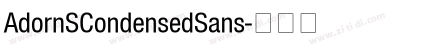 AdornSCondensedSans字体转换