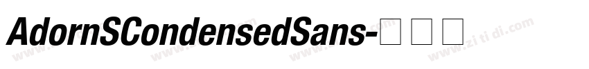 AdornSCondensedSans字体转换