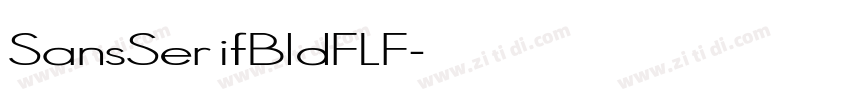 SansSerifBldFLF字体转换
