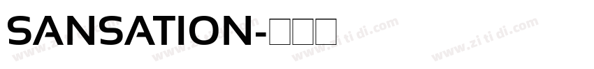 SANSATION字体转换