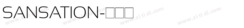 SANSATION字体转换