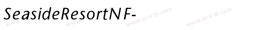 SeasideResortNF字体转换
