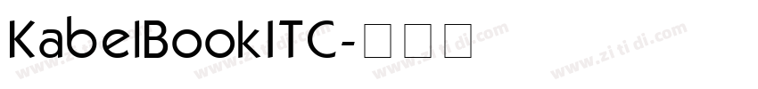 KabelBookITC字体转换 KabelBookITC字体转换