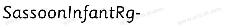 SassoonInfantRg字体转换