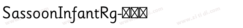 SassoonInfantRg字体转换