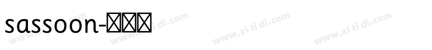 sassoon字体转换