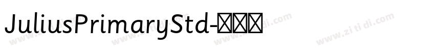JuliusPrimaryStd字体转换