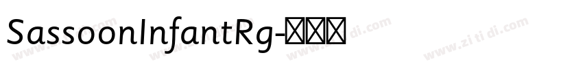 SassoonInfantRg字体转换