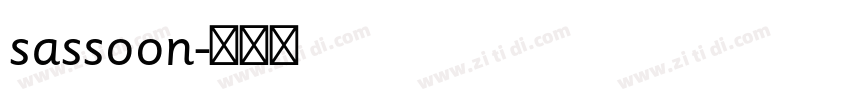 sassoon字体转换