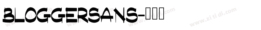 BLOGGERSANS字体转换