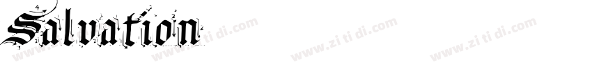Salvation字体转换