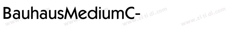 BauhausMediumC字体转换