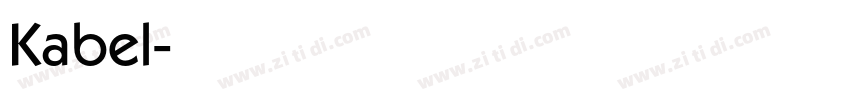 Kabel字体转换