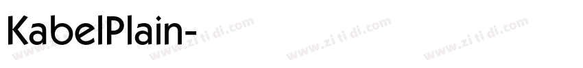 KabelPlain字体转换