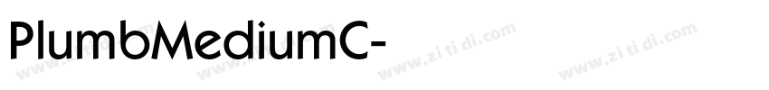 PlumbMediumC字体转换
