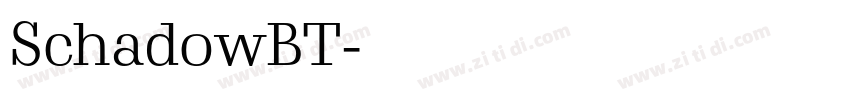 SchadowBT字体转换