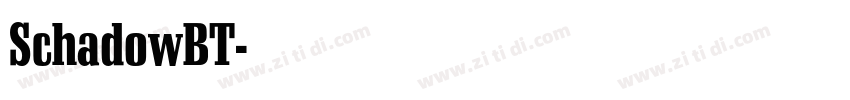 SchadowBT字体转换