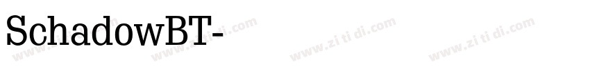 SchadowBT字体转换