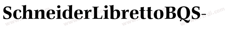 SchneiderLibrettoBQS字体转换