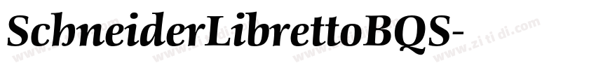 SchneiderLibrettoBQS字体转换