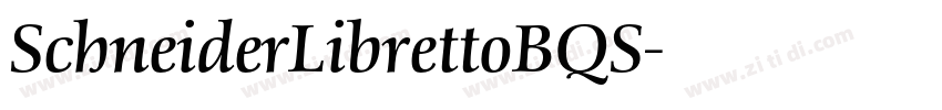 SchneiderLibrettoBQS字体转换